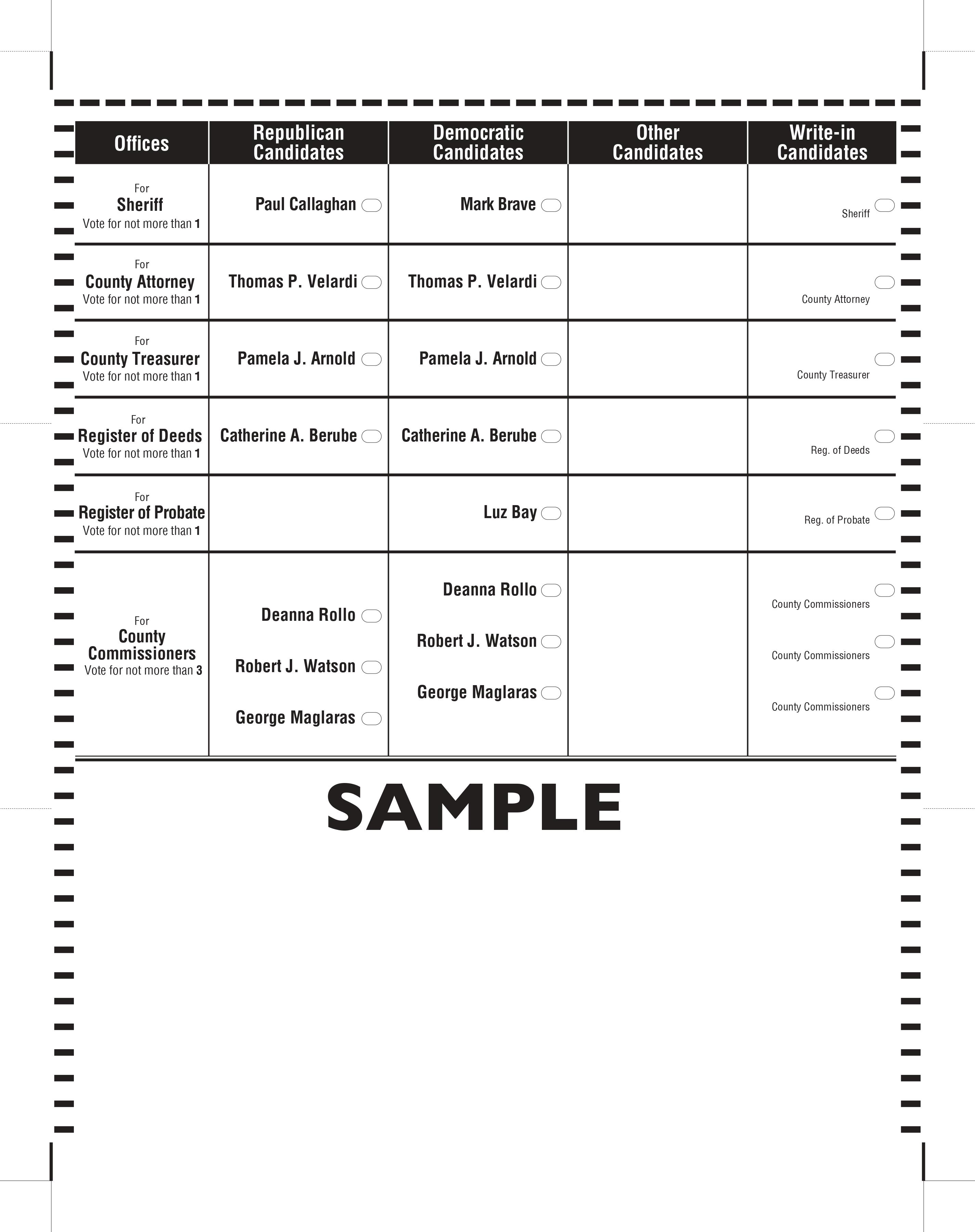 [Rollinsford 2020 Ballot Page 2]