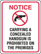 [Gun Prohibition Sign]
